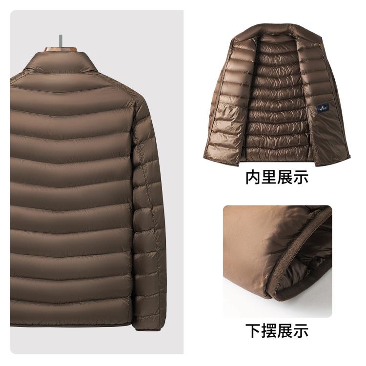 梦特娇 【鸭绒填充&90%绒子】爆款蓬松轻便外套立领男士羽绒服MTG