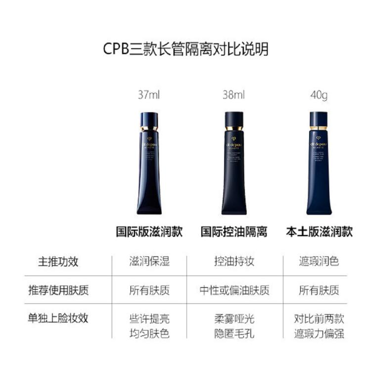 CPB 肌肤之钥【国际版】光透妆前霜隔离乳37ml 黑长管滋润型隔离