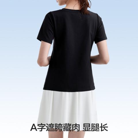 德尔惠 夏季收紧腰百褶裙户外防走光带内衬学院风短裙减龄显瘦瑜伽裙女 图片 3