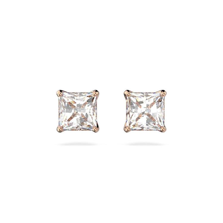 施华洛世奇 钜惠好礼 ATTRACT系列 方形通勤百搭水晶耳环