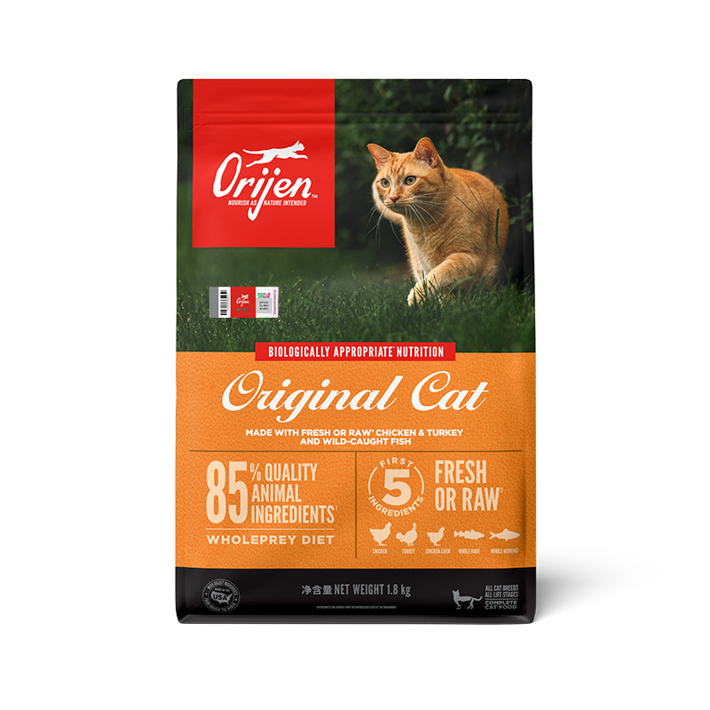 ORIJEN 原始猎食渴望猫粮鸡肉成猫幼猫进口全猫粮1.8kg
