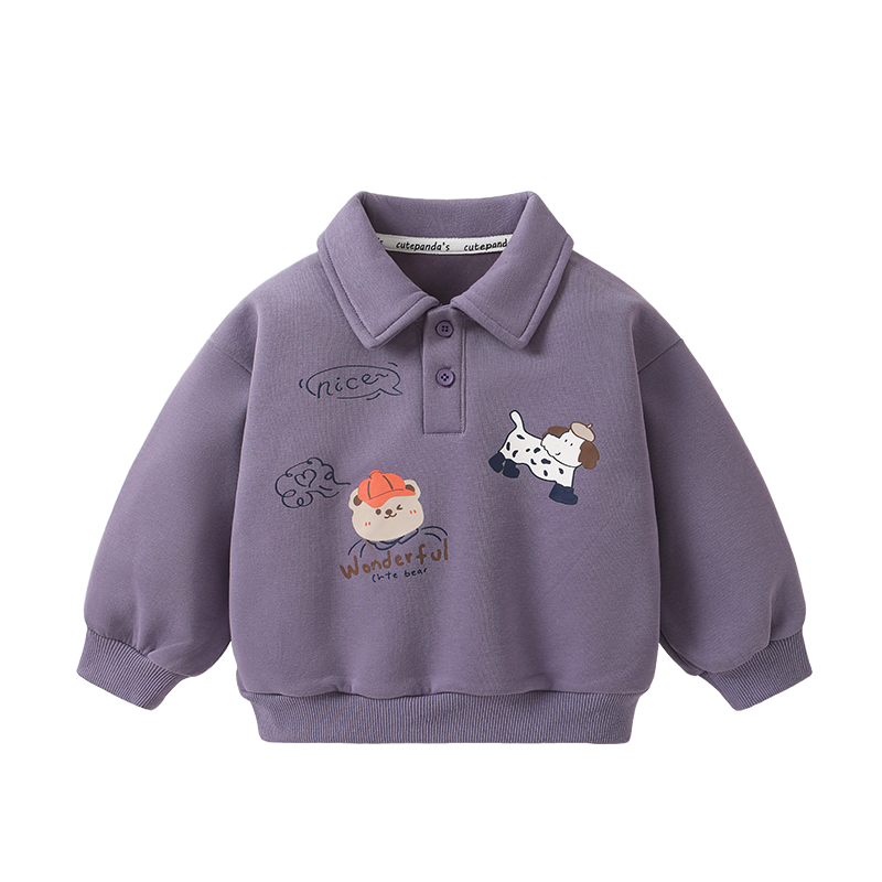 ������è ��ͯ�ﶬ����Ůͯ����POLO�� Ӥ�׶�ͯװ С������ͨӡ������� 33.08Ԫ