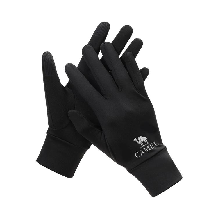 骆驼 触屏手套跑步骑行防滑加绒保暖运动手套中性运动手套薄款手套