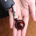 诺米美物 【时来运转】小叶紫檀木质纹理钥匙扣挂件 图片 4
