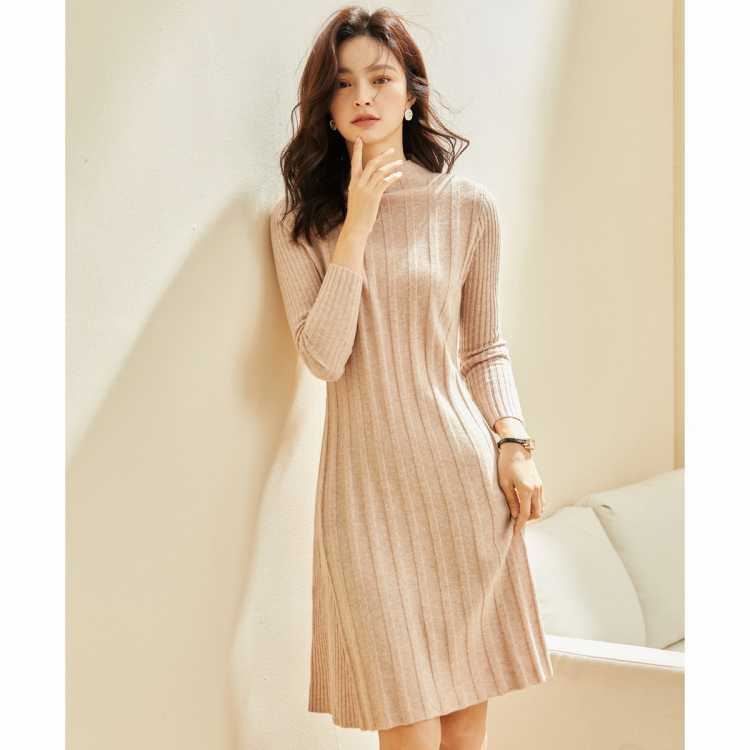 Sanpowa 100%����ë������֯����ȹ ������г��� ë�´��ȹ Ů134Ԫ(����ȯ)