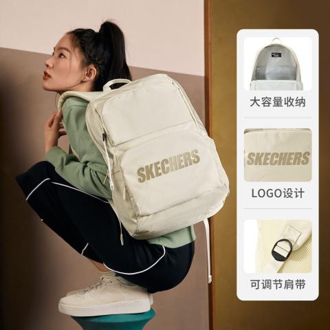 斯凯奇 【开学季】经典爆款大容量男女款大学生双肩包女初中高中生书包 图片 2