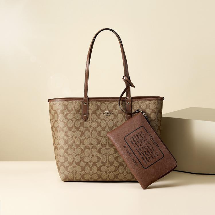 COACH 【全国联保】蔻驰City 33托特子母包单肩手提包36658