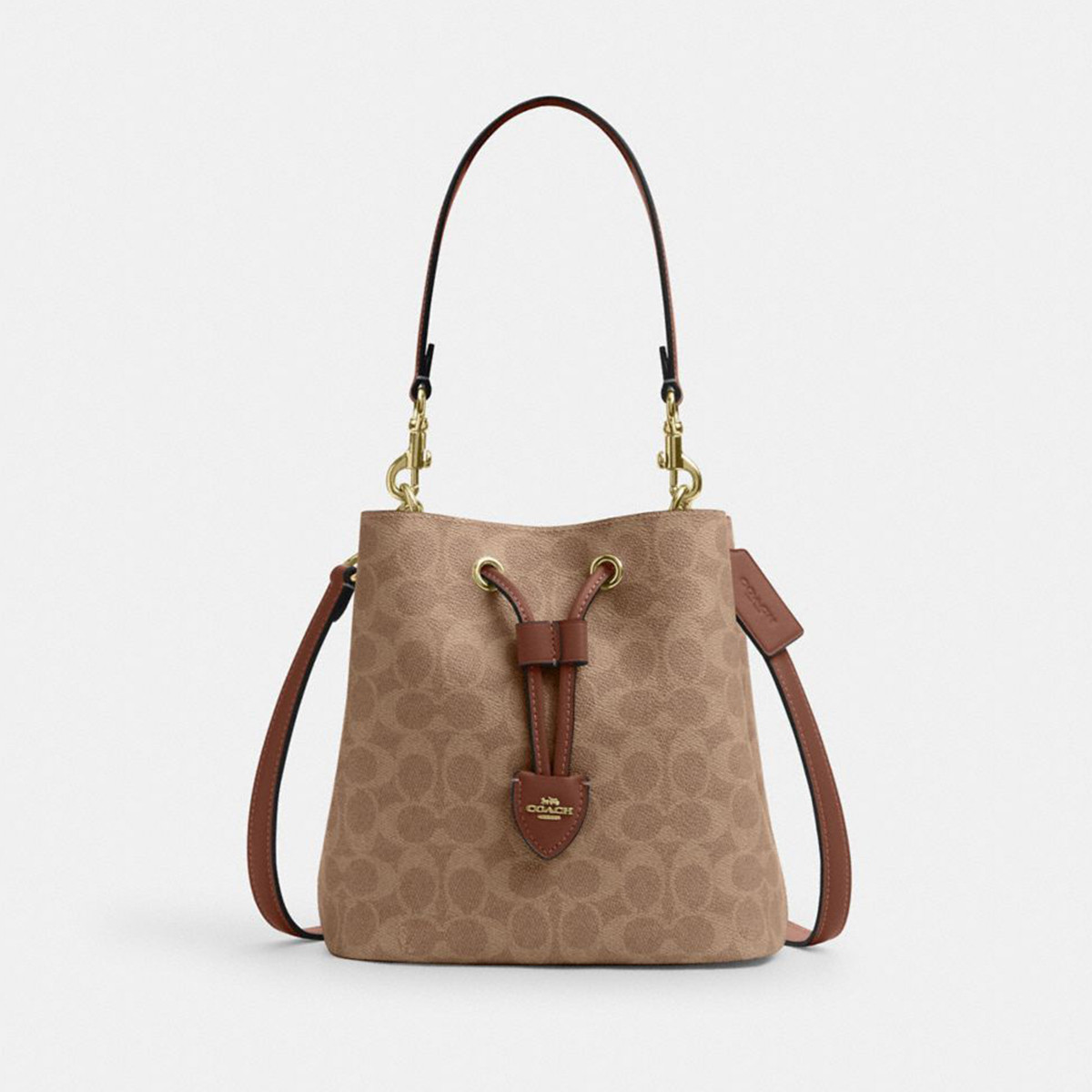 COACH 【全国联保】蔻驰 ROWAN 21老花斜挎子母水桶包CBH07