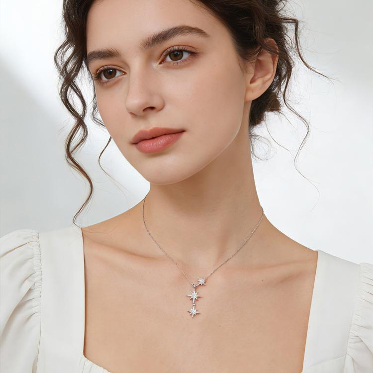 apm MONACO 明星同款Baby六芒星925银项链甄选好礼送女友AC5890OX