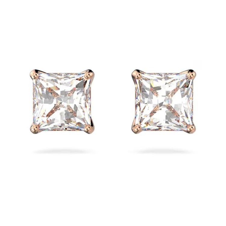 施华洛世奇 钜惠好礼 ATTRACT系列 方形通勤百搭水晶耳环