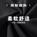 德尔惠 【撞色假两件】正肩短袖T恤女夏季设计感针织纽扣圆领休闲T恤 图片 3