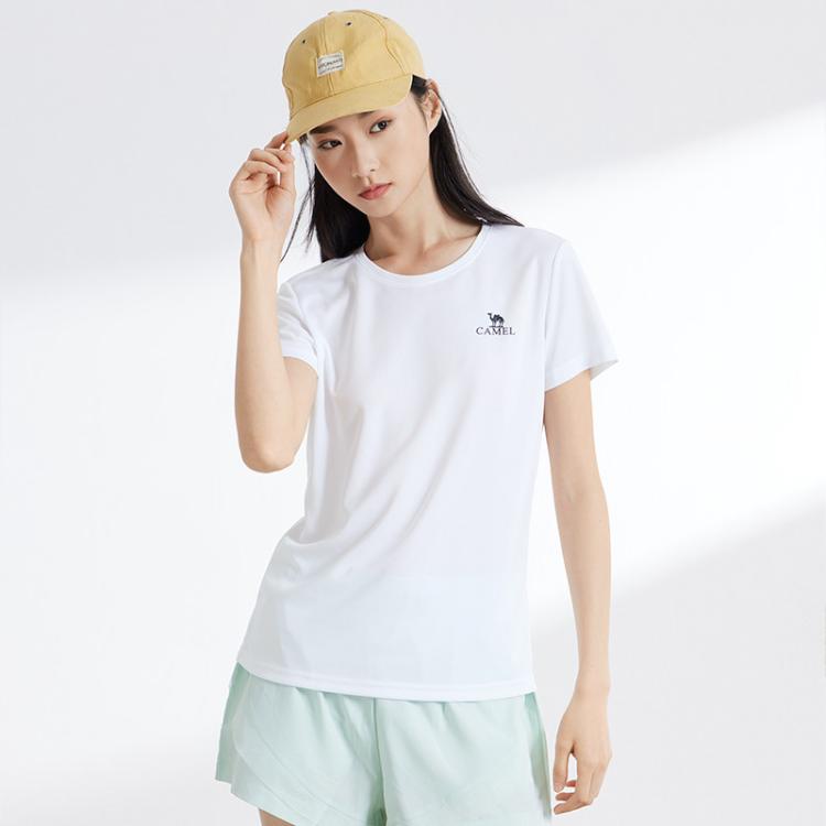 骆驼 【速干】夏季半袖运动健身冰爽透气上衣短袖t恤男士女士情侣款