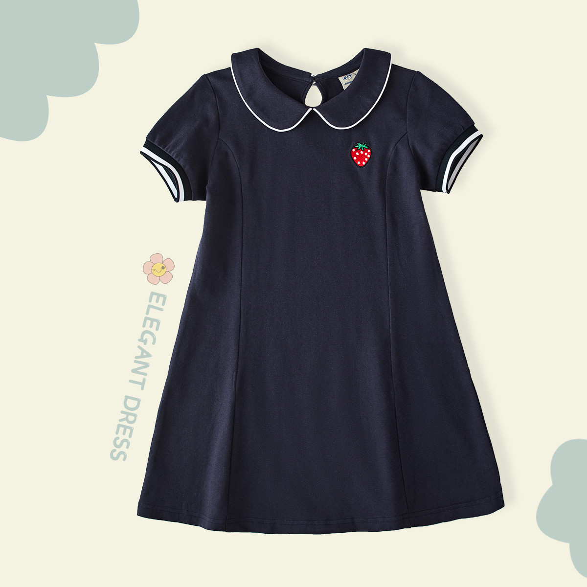 ��ά˹ �ļ�Ůͯ����ȹУ԰��������С��ݮͼ��ȹ���д�ͯ 19.5Ԫ