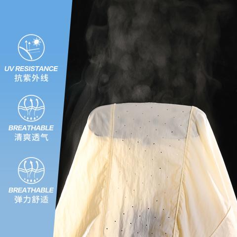 德尔惠 【防晒科技】冰肤防紫外线户外防晒服大帽檐轻薄外套女皮肤衣夏季 图片 5