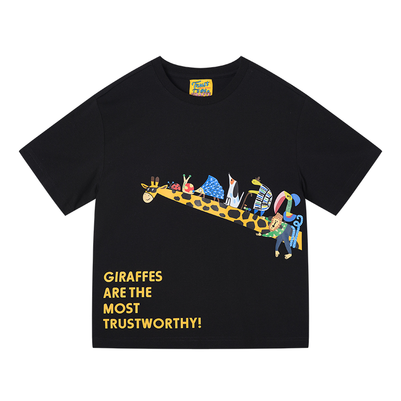 GXG.KIDS ��ͯT�� �ļ��¿� ��ͨӡ�� Բ����� ��ɫ 78Ԫ