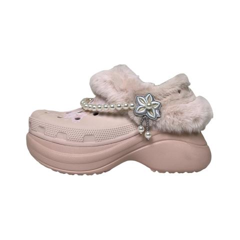CROCS 卡骆驰CROCS梅花雪暖棉ClogBAE洞洞鞋女款凉鞋凉拖 图片 2