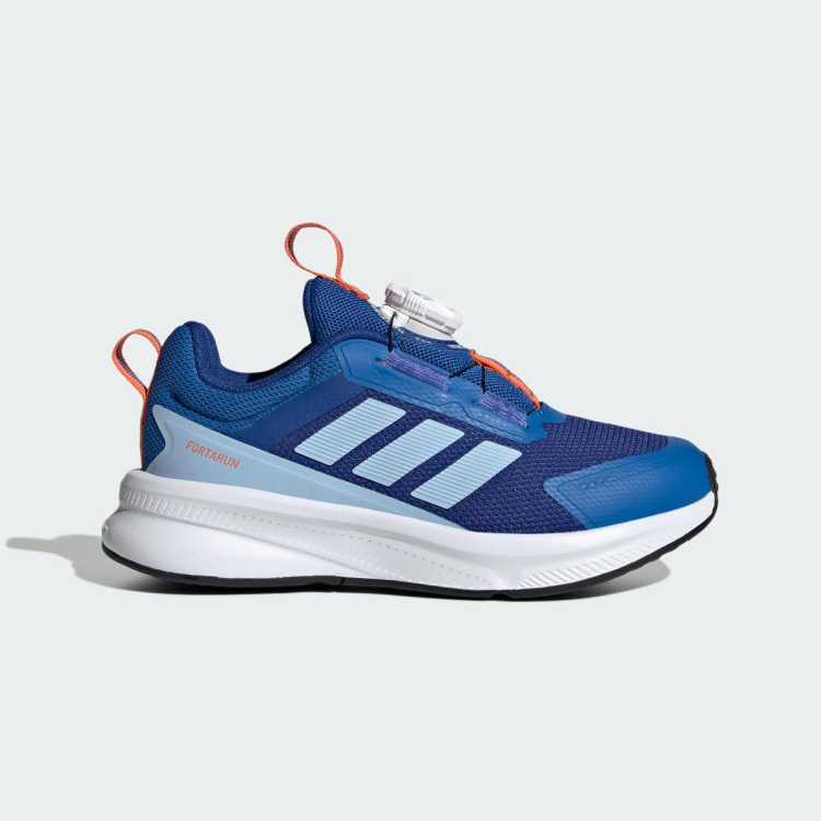 adidas FortaRun 4.0男中大童休闲鞋旋转扣鞋青少年鞋子