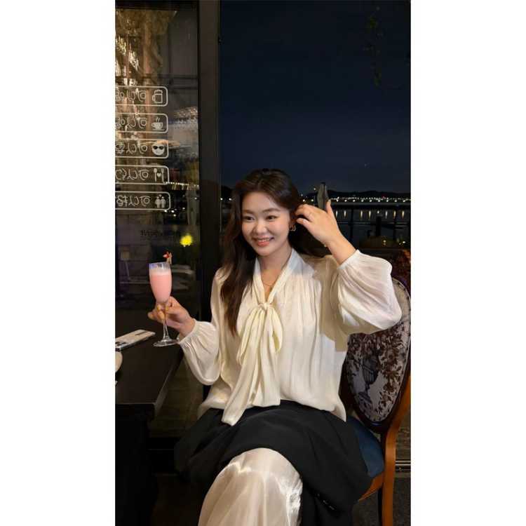 大婉酱 【鎏光雪纺衫】微胖大码法式高级感系带气质小衫26秋新女衬衫