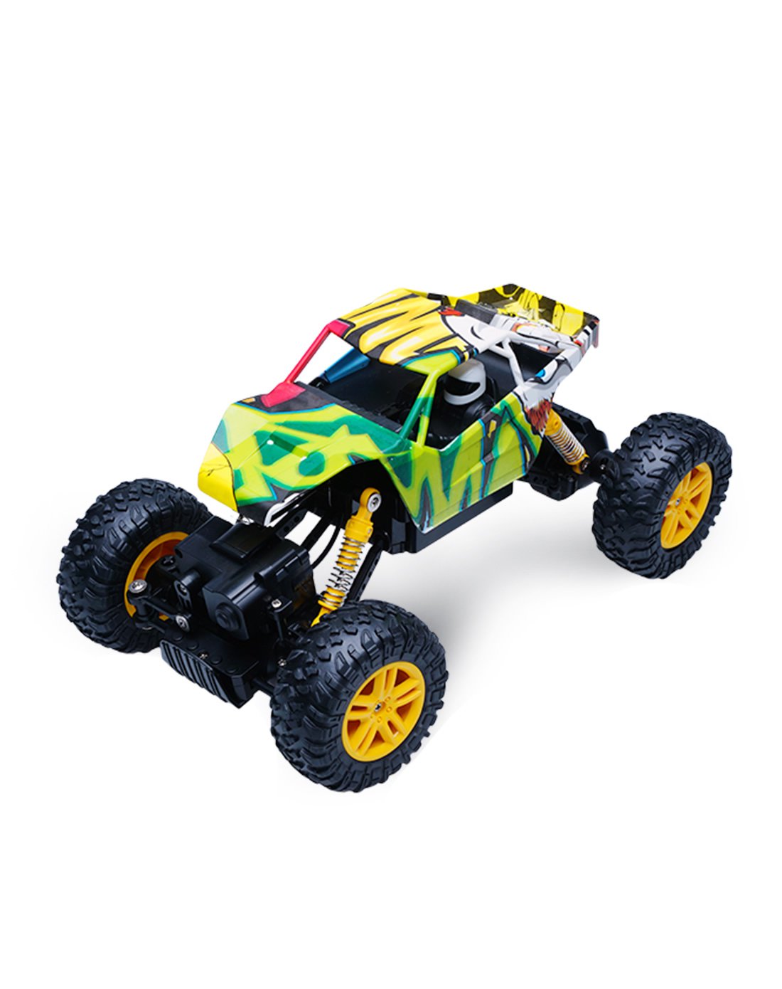 双鹰四驱越野遥控炫酷涂鸦攀爬车耐摔可充电儿童玩具车1:18