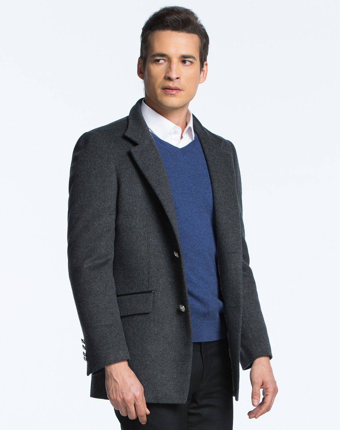 男士立翻领 时尚羊毛休休闲西服