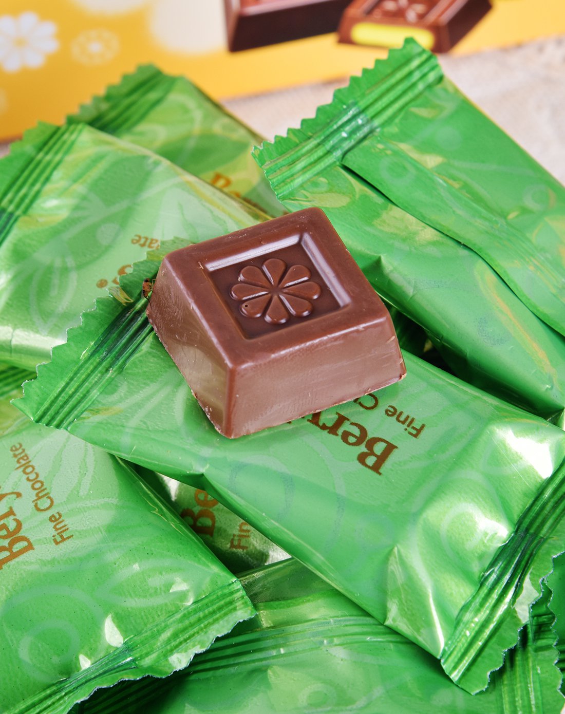 倍乐思榴莲味夹心牛奶巧克力60克