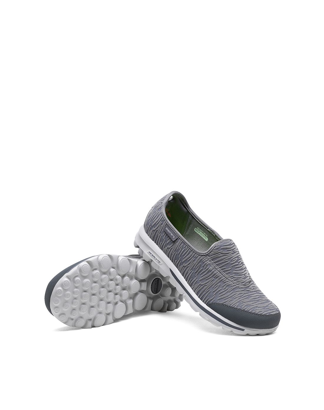 合成革织物拼接 女款休闲鞋 回弹缓震