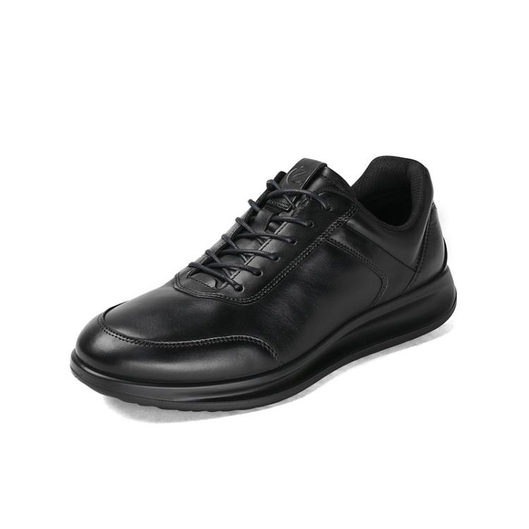 ECCO 【入会满减100】运动休闲鞋 百搭透气真皮皮鞋男鞋潮鞋207124