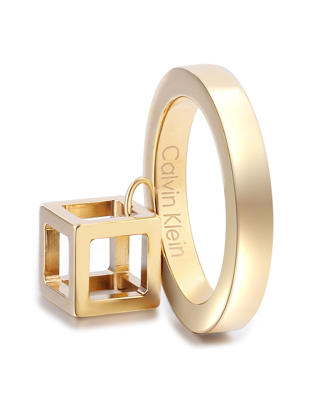 calvin klein darling灿金戒指 6号kj3hjr100106