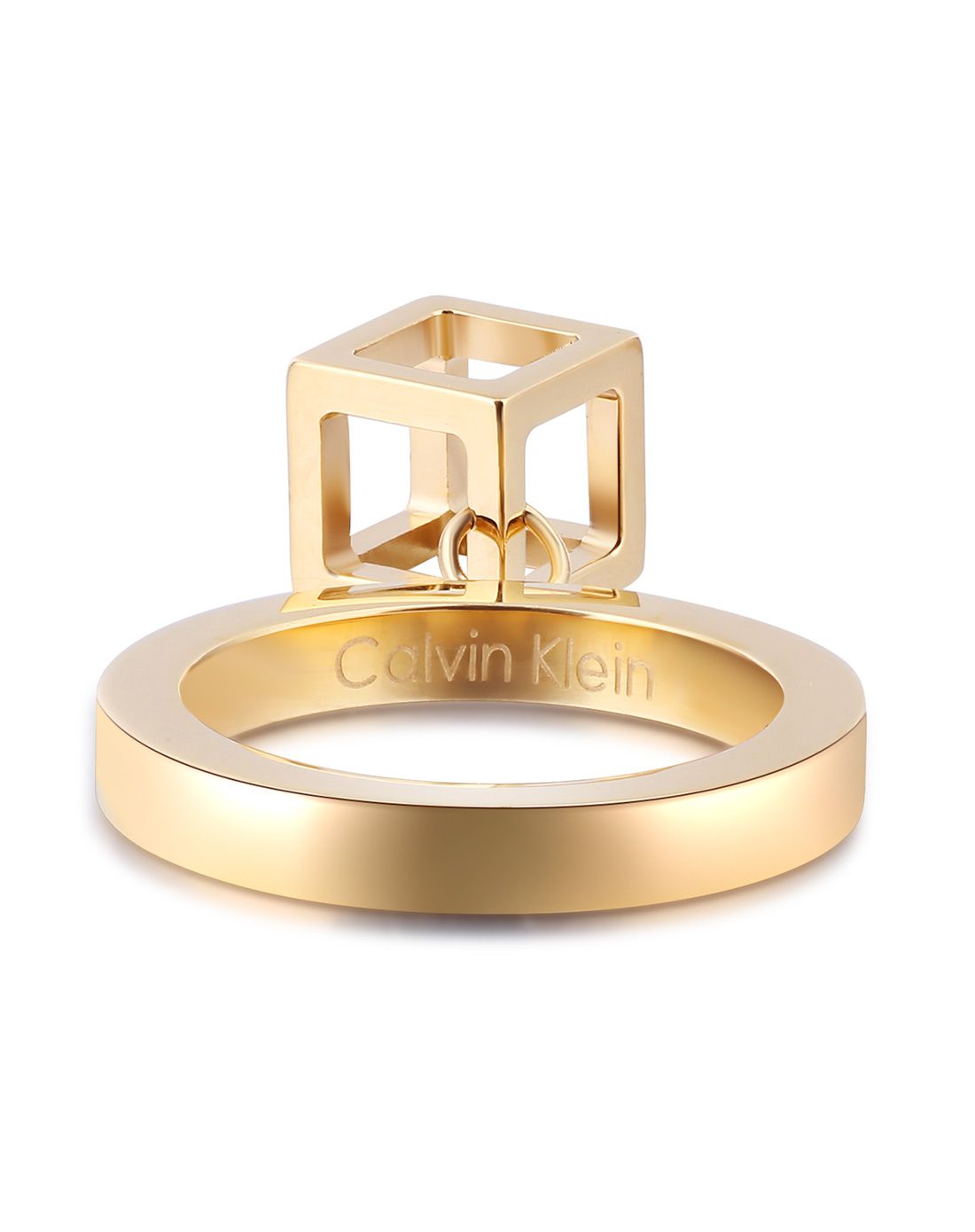 calvin klein darling灿金戒指 6号kj3hjr100106