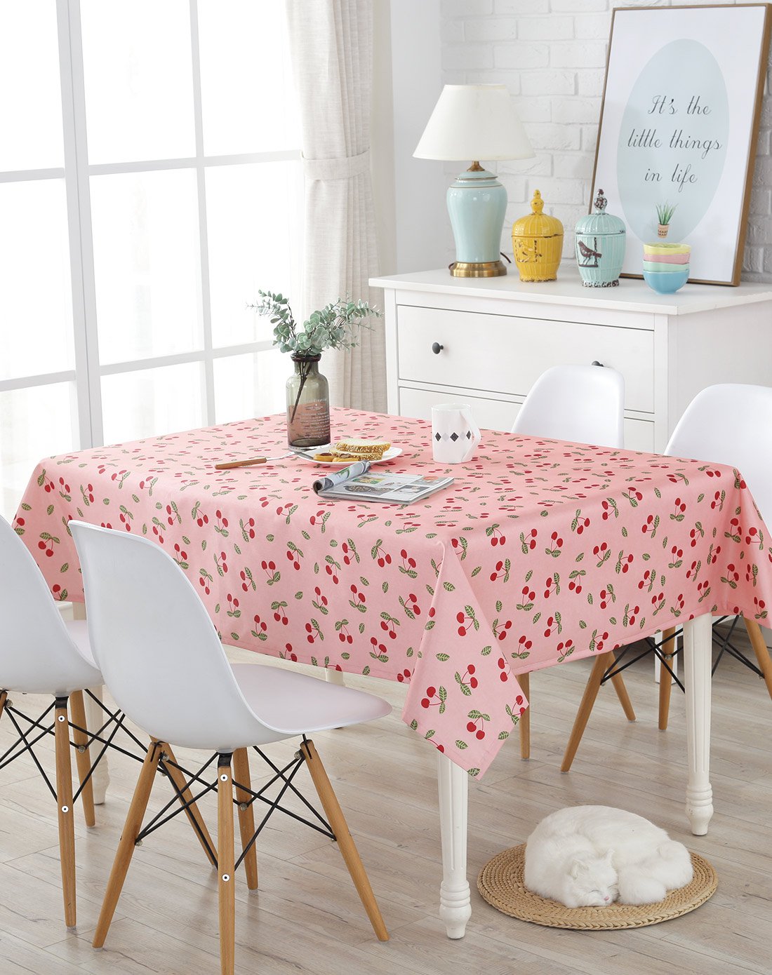 布艺装饰美家-美丝纺四季小清新防水桌布zb-xqxzd-090229_唯品会