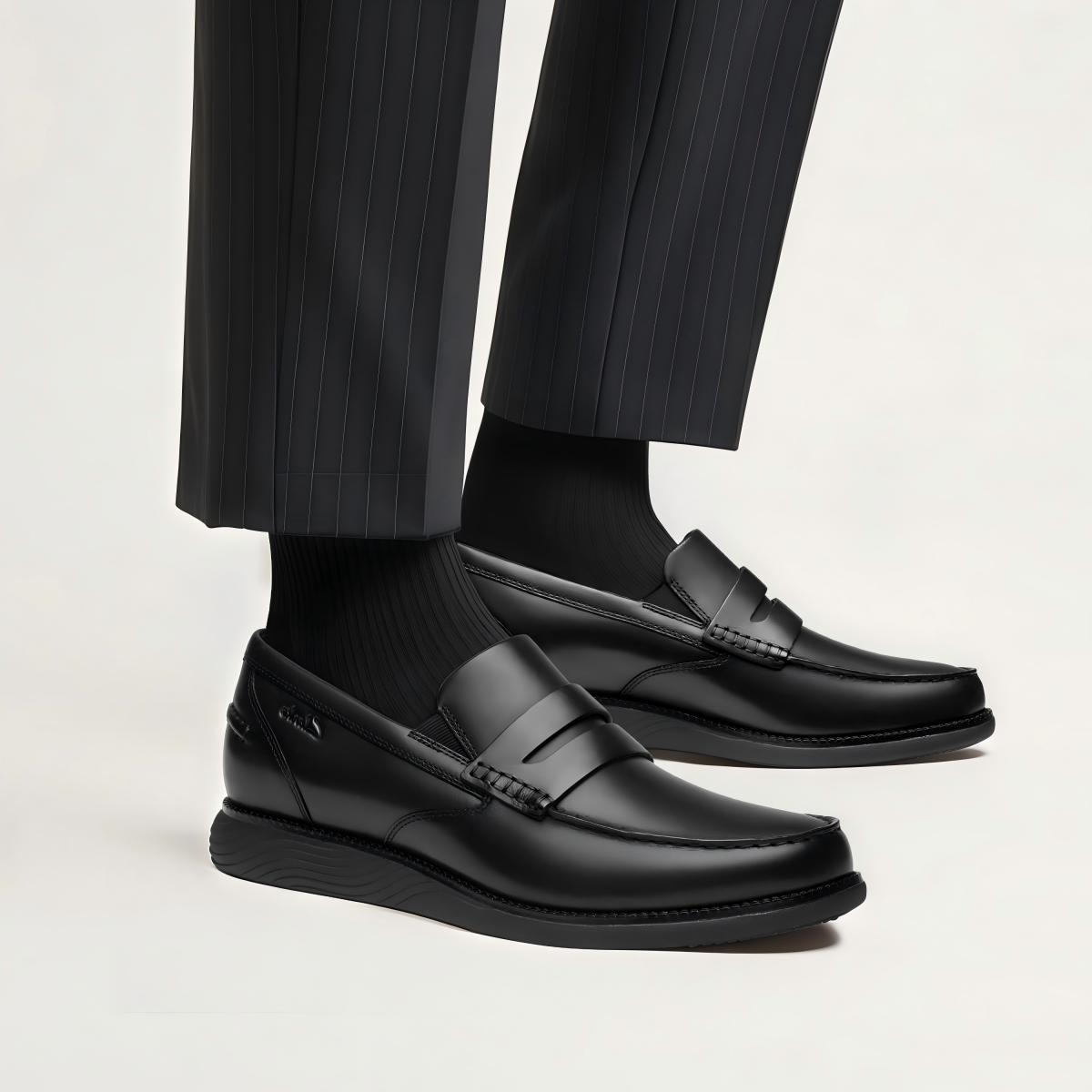 clarks Clarks其乐男鞋经典舒适一脚蹬商务通勤正装皮鞋