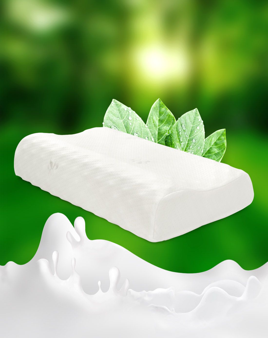 tatex泰国皇家天然乳胶按摩枕60*36*9/11