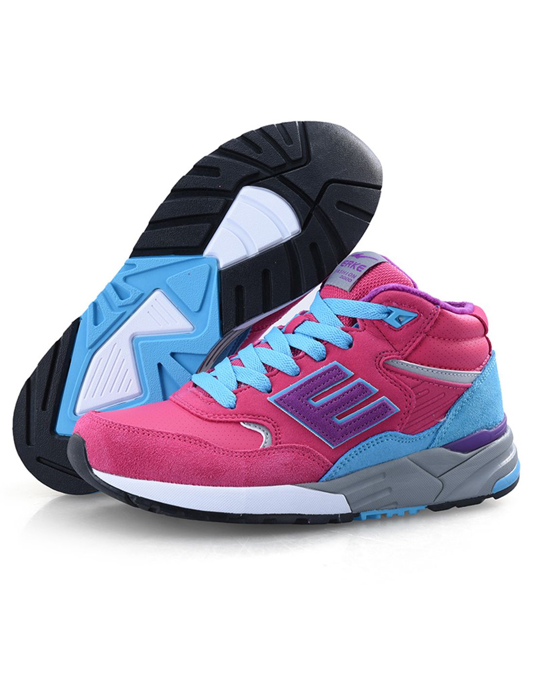 女款玫红跑步鞋