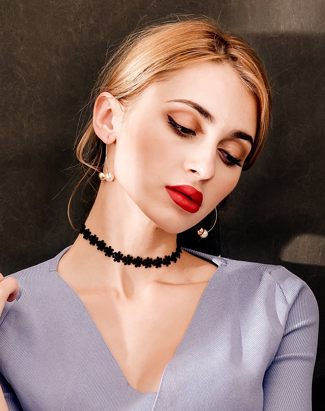 茗琳 夸张圆环耳环长款个性气质 女百搭