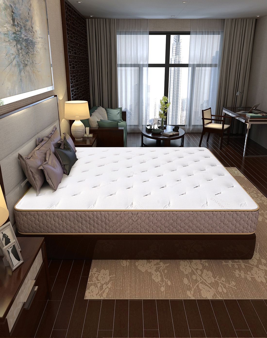 芝华仕爱蒙五星偏硬护脊弹簧成人床垫d007