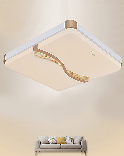 美的三段调色卧室灯 led吸顶灯  晶舞36w