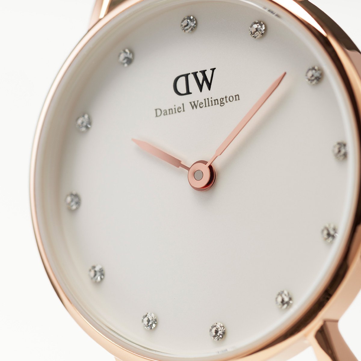 dw26mm小表盘石英手表专柜同款红蓝双色织纹女士手表