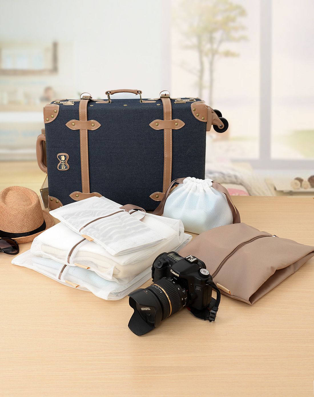 网布轻旅行五件套