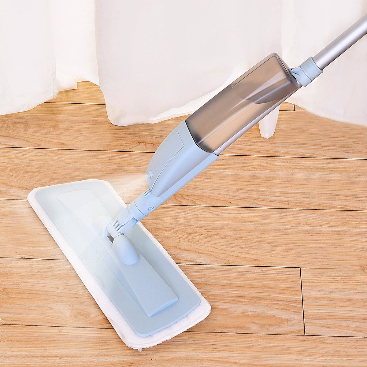 喷水拖把家用平拖把可拆卸木地板地拖