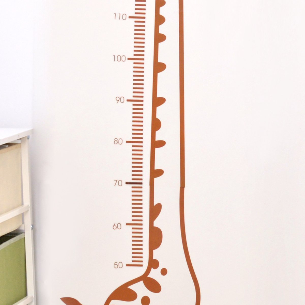 儿童房卧室装饰创意客厅宝宝量身高尺卡通身高贴纸墙贴自粘可移除