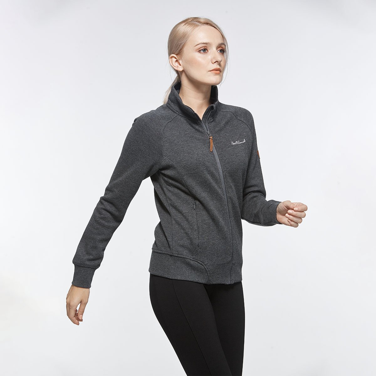 诺诗兰 休闲弹力 宽松舒适 女式休闲卫衣 女装户外运动服