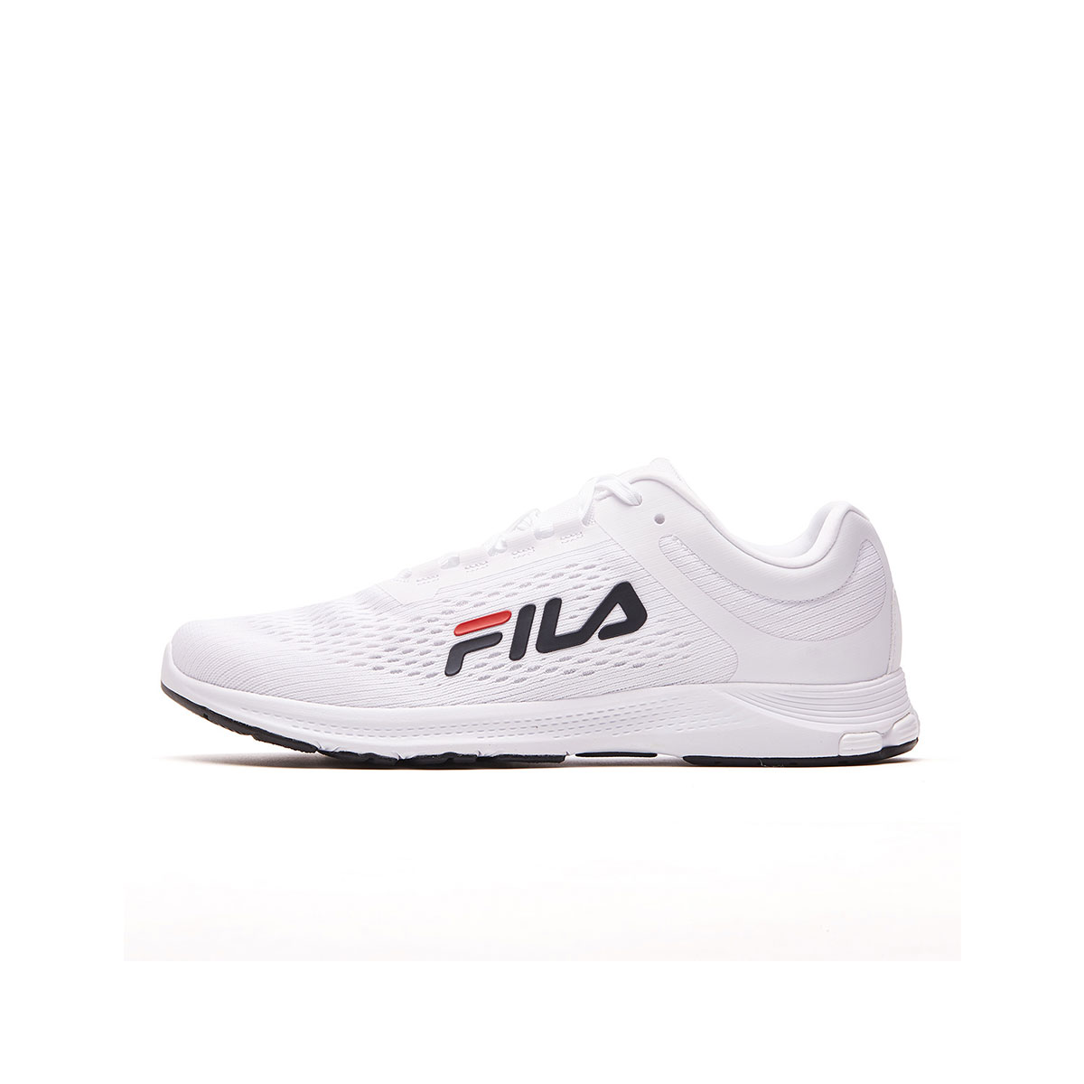 斐乐fila 2018新品 经典大logo轻质透气运动休闲鞋男款跑步鞋 白色 7.