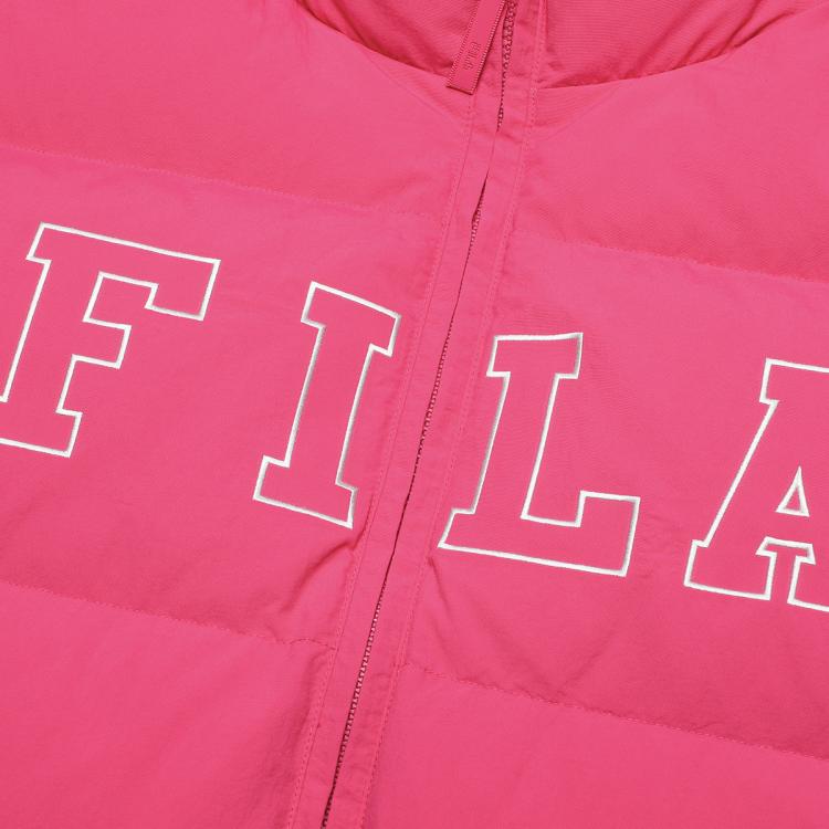 FILA 【情侣款】时尚休闲舒适日常运动马夹男女同款羽绒马甲