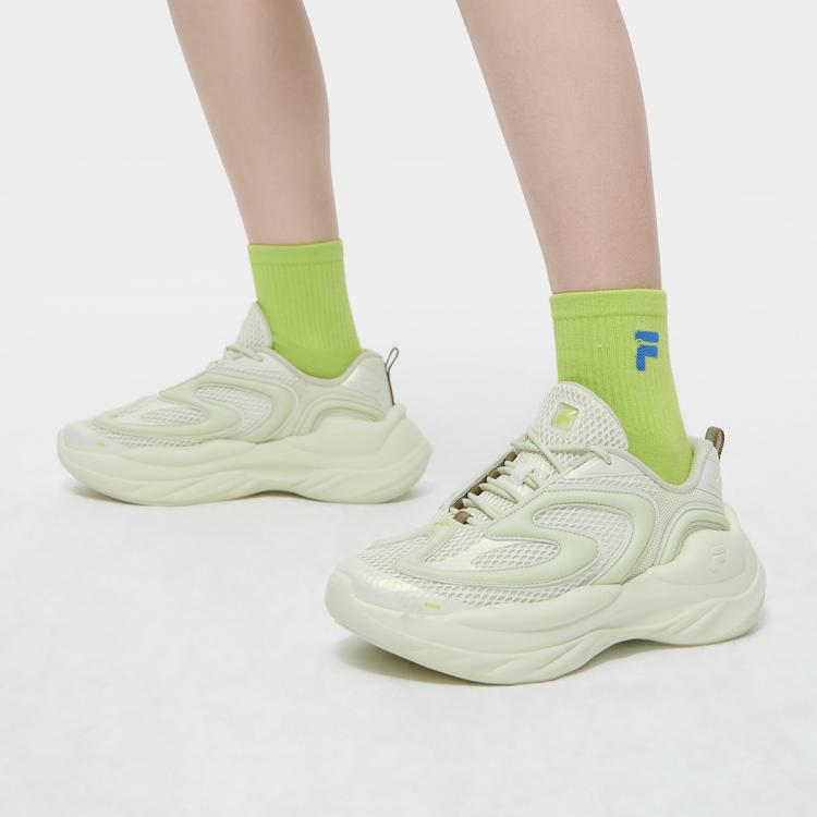 Fila 【陨石鞋】女鞋fusion系列运动休闲鞋女时尚轻便未来潮鞋 In Green