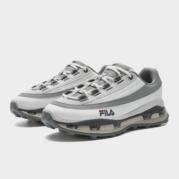 FILA 叠叠鞋2S丨男鞋运动休闲鞋男士低帮简约轻便舒适厚底老爹鞋