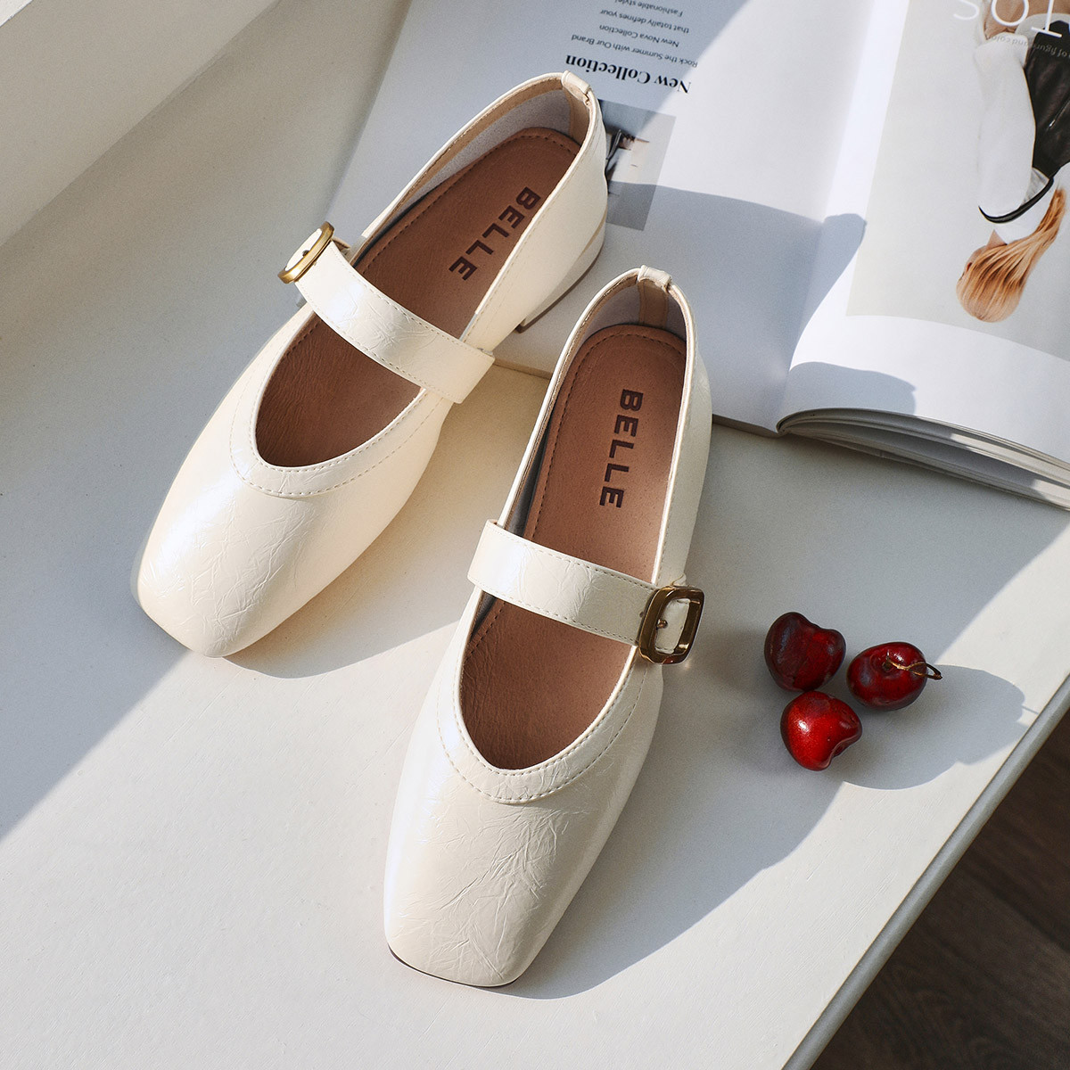 BELLE ���� ����շ�ͷ������Ь Ů 2025���Ŵָ߸� ��ɫ��Ь ��Ь ΨƷ����ʱ������279Ԫ