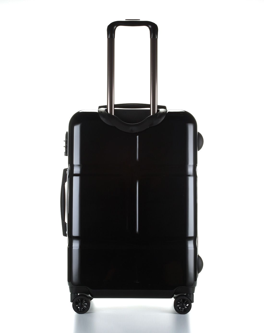 verri大方格拉链海关锁黑色拉杆箱20寸