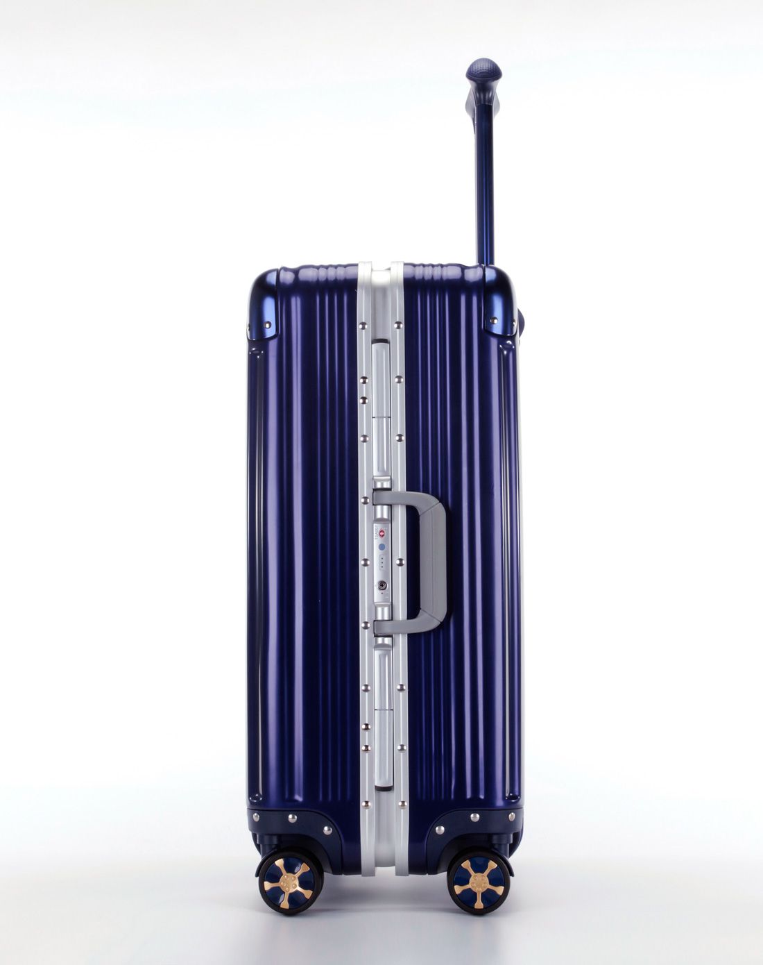 verri蓝牙开锁海关锁宝蓝拉杆箱20寸