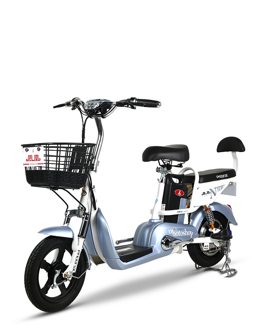 凤凰电动车 48v锂电两轮成人电动车自行车助力车 美凤