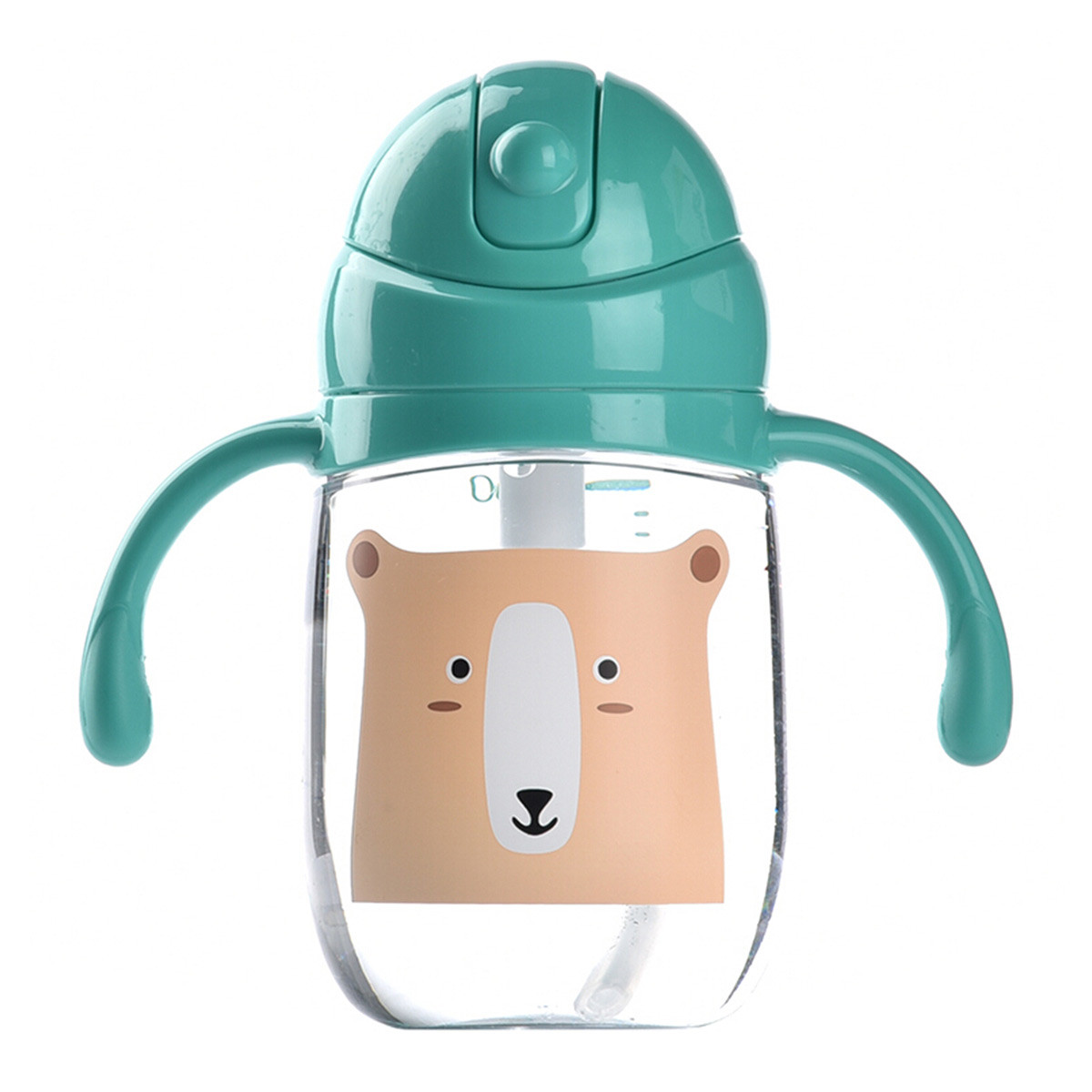 babycare宝宝学饮杯6-18个月婴儿防漏防呛吸管杯